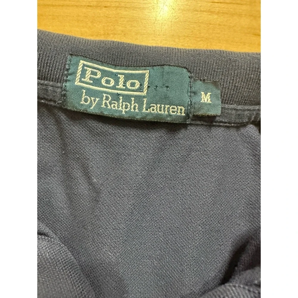 Lot 2 Mens Polo Ralph Lauren Navy Blue Short Sleeve Polo Golf Shirt Medium